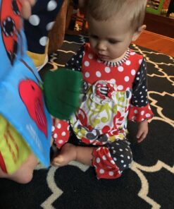 ToBe ReadyForLife Stimulating Baby Books 0-6 Months and 6-12 Months Infants | Crinkle Books for Babies Makes Great Toys Gift for 1 Year Old | Soft Cloth Animals Baby Books for Baby Gift Blue 47 81Pnu0pCL