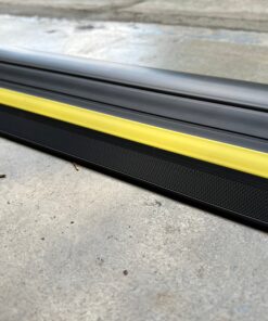 1 ½" High Garage Door Flood Barrier Threshold Kit (8'3") | Flexible PVC | Complete Kit Includes 2 Adhesives | GaraDry 8'3" 11 81PofW8eJsL