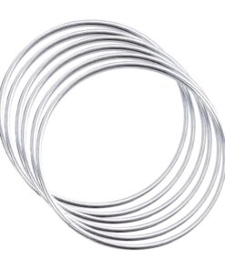 Realeather Crafts Zinc Metal Rings, 3-Inch, 6-Pack (BRI-03-06), Silver 11 81Poqb09H1L