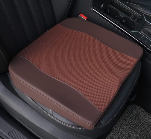 Lofty Aim Car Seat Cushion, Comfort Memory Foam Car Cushions for Driving - Sciatica & Lower Back Pain Relief, Seat Cushion for Car Seat Driver, Office Chair, Wheelchair (Brown) Brown