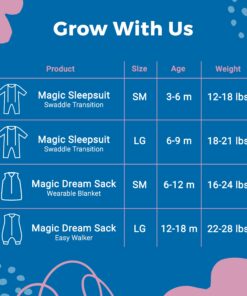 Baby Merlin's Magic Sleepsuit - 100% Cotton Baby Transition Swaddle - Baby Sleep Suit - Cream - 6-9 Months 27 81PqDbN2tML 1