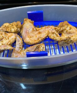 COOK'S CHOICE XL Original Better Breader Batter Bowl- All-in-One Mess Free Breading Station Tray for at Home or On-the-Go - Pour in Seasoning, Add Meat or Vegetables of Choice, & Just Shake 41 81Prg75 uLL 2