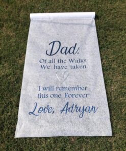 HEALON White Wedding Aisle Runner (100 Feet x 3 Feet) — Includes Pull String for Indoor or Outdoor Weddings, Prom and Parties (Wave) Wave 100ft*3ft 36 81Ps6uvIjlL