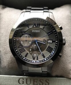 GUESS 45MM Stainless Steel Watch Gunmetal/Gunmetal/Gunmetal 26 81PsdmCIeSL