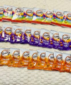 Goldfish Crackers Big Smiles Variety Pack with Cheddar, Colors, and Pretzels, Snack Packs, 30 Ct 34 81Psrxj3IQL