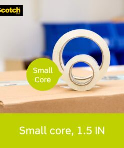 Scotch Sure Start Packing Tape, Clear, Holiday Wrapping Tape with Quiet Unwind and Easy Start, 1.88 in. x 25 yd., 6 Tape Rolls 6 Rolls 26 81PtljrPYaL