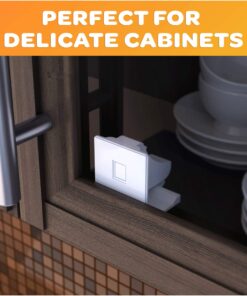 Jambini Magnetic Cabinet Locks - Child Safety Locks for Cabinets and Drawers - Drawer Locks Baby Proofing Cabinet Locks for Babies (4 Locks + 1 Key) 26 81PtufVq3KL