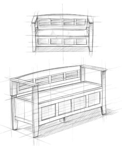 Alternative view of SIMPLIHOME Adams SOLID WOOD 48 inch Wide Entryway Storage Bench with Safety Hinge, Multifunctional Rustic in Rustic Medium Brown Rectangle