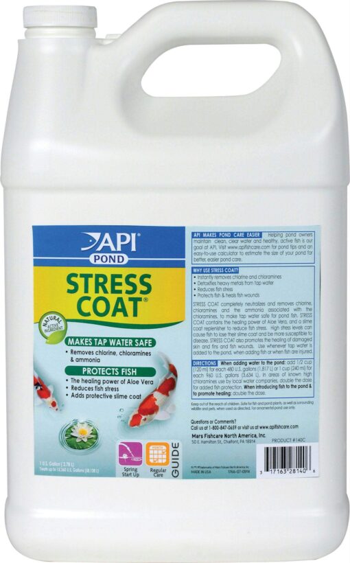 API Pond Stress Coat Pond Water Conditioner 1-Gallon Bottle