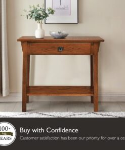 Leick Home Favorite Finds Mission, 10 in x 30 in x 28 in, Russet/Blackened Console Table 26 81Pwy6xPiL