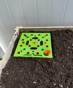 Seeding Square - Seed Spacer Tool for Maximum Harvest, Organized Plants & Less Weeds - Square Foot Garden Includes Color Coded Templates, Magnetic Dibber, Ruler, Spoon & Planting Guide 35 81Px6v4Z4L 4