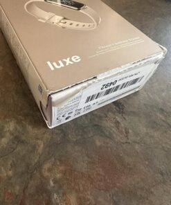 Fitbit Luxe-Fitness and Wellness-Tracker with Stress Management, Sleep-Tracking and 24/7 Heart Rate, One Size S L Bands Included, Lunar White/Soft Gold Stainless Steel, 1 Count Tracker 25 81PyHuBHiOL