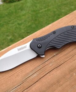 Kershaw Clash Pocketknife, 3" 8Cr13MoV Steel Drop Point Blade, Assisted One-Handed Flipper Opening, Folding Utility EDC 41 81Pzogqn5GL