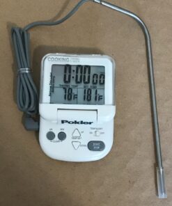 Polder Digital in Oven Programmable Thermometer and Timer, Flip Top Display and Magnetic Wall Mount for Easy Reading, White Multicolor 27 81Pzy6T5jIL