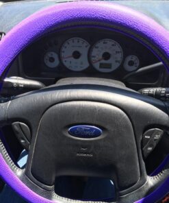 Steering Wheel Cover Auto Car Silicone Great Grip Anti-Slip Steering Cover Diameter 36-38cm/14-15inch (Purple) Purple 45 81Q FrdeQEL