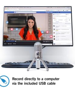 SAMSON Meteor Mic USB Studio Condenser Microphone (Chrome) Chrome Studio Microphone 28 81Q ZJjAB6L