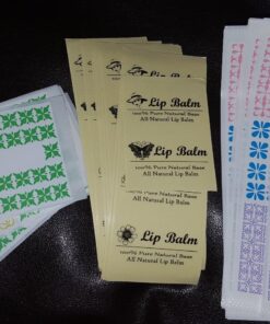 Lip Balm Container Tubes - 50-Pack (10x5 colors) - DIY - 3/16 Oz (5.5 ml) - Including 50 Writeable (10x5 colors) & 50 Printed Lip Balm Stickers - Twist Mechanism and a Cap - Empty - Make Lip Balm 55 81Q hPVVBAL