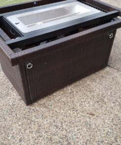 Outland Living 401 Series - 44-Inch Outdoor Propane Gas Fire Table, Espresso Brown/Rectangle 51 81Q qF312JL