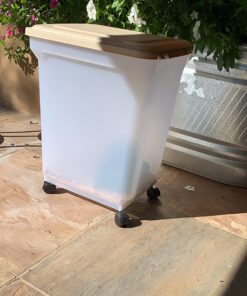 IRIS USA 67 Quart Airtight Pet Food Storage Container Clear/White 55 lbs 55 81Q18QqdNIL