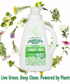 Charlie’s Soap Laundry Liquid (50 Loads, 2 Pack) Natural Deep Cleaning Hypoallergenic Laundry Detergent – Safe, Effective and Non-Toxic 11 81Q34OIZV9L