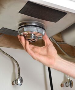 Plumb Pak K5414BLK Keeney Stainless Steel Kitchen Sink Strainer with Fixed Post Basket, Fits Standard 3-1/2-Inch Openings, 3-1/2 In. to 4 In, Black 32 81Q37VsAUML