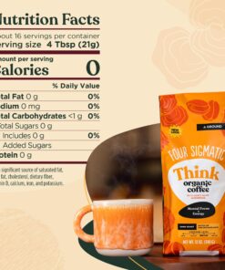 Four Sigmatic Mushroom Ground Coffee, Lion's Mane, 12 Ounce Think w/ Lion's Mane & Chaga 12 Ounce (Pack of 1) 23 81Q4 yMP0YL 1