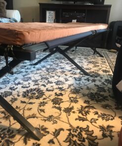 TETON Sports Camping Cot with Patented Pivot Arm - Folding Camping Cot for Car & Tent Camping - Durable Canvas Sleeping Cot - Portable Camping Accessory Adventurer Camp Cot | 75.5" x 25" 59 81Q7p0ZwKtL