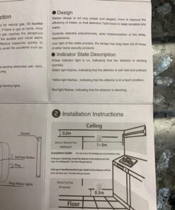 Cazoner Natural Gas Detector and Propane Detector,Combustible Gas Leak Alarm, Methane, Butane, LPG, LNG, Home Gas Alarm for Kitchen, AC-Plug in 21 81Q84Q4b7bL