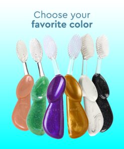 RADIUS Big Brush BPA Free & ADA Accepted Toothbrush Designed to Improve Gum Health & Reduce Gum Issues - Right Hand - Midnight Sky/Marble/Soda Pop Eco Grind - Pack of 3 Midnight Sky/ Marble/ Soda Pop Eco Grind 3 Count (Pack of 1) Big Brush Right Hand 15 81Q8gG0qVuL 1