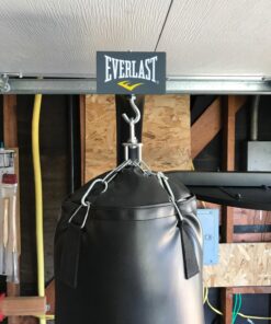 Everlast Steel Heavy Punching Bag Stand Workout Equipment for Kickboxing, Boxing, and MMA Training with 3 Plate Pegs and 100 Pound Capacity Black 77 81Q9AxdKLqL