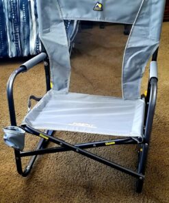 GCI Outdoor Rocker Camping Chair Firepit Rocker Grey 35 81Q9XNd5KLL