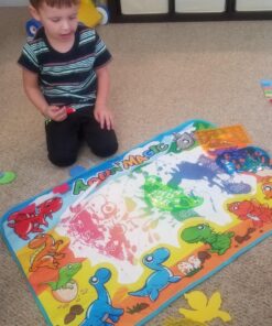 Kids Toys Water Doodle Mat: Dinosaur Painting Coloring Pad for Toddlers 1-3 - Aqua Magic Drawing Board for 2 3 4 Year Old Toddler Arts and Crafts Christmas Birthday Gifts for Girls Boys Age 2-4 3-5 51 81QBhwswswL