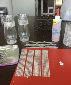 Silver Diamond Sparkling Rhinestone Mesh Ribbon for Event Decorations, Wedding Cake, Birthdays, Baby Shower, Arts & Crafts, 4.75" x 10 Yards, 24 Row, 1 Roll 61 81QC5gfdmOL 1