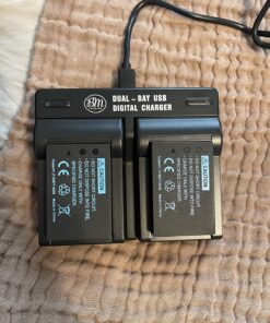 BM Premium 2-Pack of LP-E12 Batteries and USB Dual Battery Charger for Canon EOS-M, EOS M2, EOS M10, EOS M50, EOS M50 Mark II, EOS M100, EOS M200, SX70 HS, Rebel SL1 Digital Cameras 33 81QCffImwCL