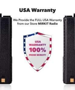 MIRKIT 2pc BAOFENG BL-5 3800mAh Extended Batteries Compatible with UV-5R BF-8HP UV-5RX3 RD-5R UV-5RTP UV-5R+, UV-5X3, Extended Rechargeable Battery Radio USA 2X 20 81QCzO2WJL