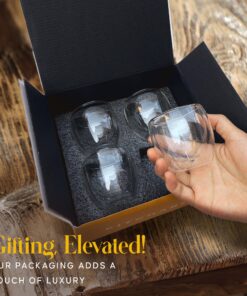 Kitchables Espresso Shot Glass, Durable Double Walled Espresso Cups, Clear Shot Glasses for Coffee Shots, Espresso Cups Set of 4, 2.7oz Tasas Transparente Para Café Bonitas 2.7oz Pack of 4 32 81QDSFx ieL