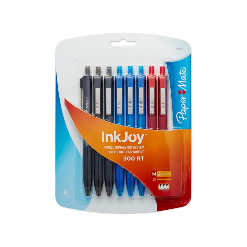 Catalog 3 Paper Mate InkJoy 300RT Retractable Ballpoint Pen, Medium Point, Assorted Colors, 8-Count