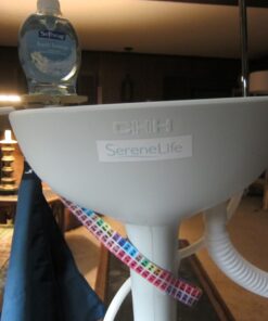 SereneLife Portable Camping Sink w/Towel Holder & Soap Dispenser - Hand Wash Basin Stand w/Rolling Wheels - For Outdoor Events, Gatherings, Worksite & Camping White Standard Towel Holder & Dispenser 44 81QDmkquBGL 1