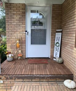 Yaheetech 27PCS Interlocking Patio Deck Tiles 12 x 12in Wood Floor Tiles Outdoor Flooring for Patio Garden Deck Poolside Brown Brown-straight 40 81QE8eGOaL