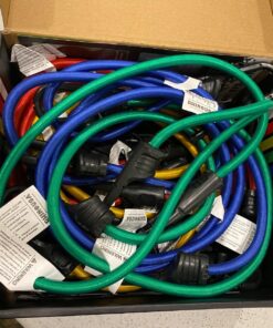 RHINO USA Bungee Cords with Hooks - Heavy Duty Outdoor 28pc Assortment with 4 Free Tarp Clips, Drawstring Organizer Bag, Canopy Ties & Ball Bungees Bungee Cord Set 53 81QFWYIr5fL