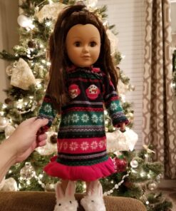 Sophia's Doll Bunny Slipper Shoes with Fluffy Rabbit Ears and Stitched Nose Accessory for 18" Dolls, White Furry Bunny 39 81QFfIpi7 L