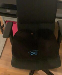 Everlasting Comfort The Original Lumbar Support Pillow - Improves Posture, Promotes Back Pain Relief - Superior Office Chair Back Support for Gaming and Desk Chairs - Lumbar Pillow for Car, Couch Black 37 81QG3K3BKQL