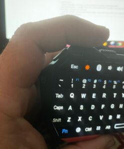 Fosmon Mini Bluetooth Keyboard (QWERTY Keypad), Wireless Portable with Touchpad, Compatible with Apple TV, Amazon Fire Stick, PS4, PS4 Pro, PS5, HTPC/IPTV, VR Glasses, Smartphones 32 81QHKddMbjL