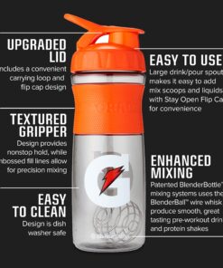 Gatorade Sport Water Bottle, Shaker Bottle, 28 Ounce Premium Shaker 19 81QHb0AoXzL