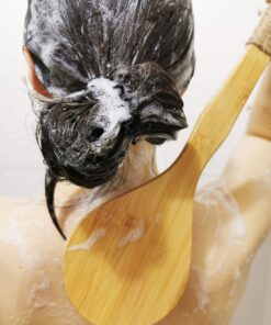 Chikoni Dry Bath Body Brush Back Scrubber with Anti-Slip Long Wooden Handle, 100% Natural Bristles Body Massager, Perfect for Exfoliating, Detox and Cellulite, Blood Circulation, Good for Health 29 81QHwyQ5nKL