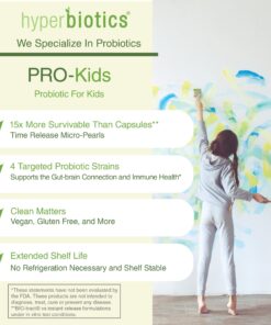 Hyperbiotics Pro Kids Probiotics | Vegan Daily Digestive Probiotic for Kids | Tiny Pearl Tablets | Easy to Swallow for Children | Gluten, Dairy & Sugar Free | Ages 3 & Up | Orange Flavor | 60 Count 30 81QI qgEI8L