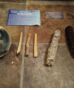 Smudge Kit - White Sage, Palo Santo, Abalone Shell, Smudging Feather, for Healing, Purifying, Meditating & Incense (Essentials) 47 81QIu4O0t1L 1