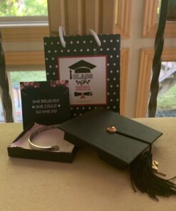 M MOOHAM Graduation Gifts for Her Him 2023, Inspirational Graduation Bracelets Class Of 2023 High School College Graduation Gifts for Her with Graduation Box " With Box -She Believed She Could So She Did 25 81QJhcd7UNL
