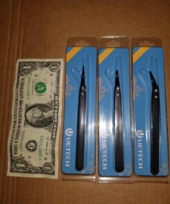 Black Ceramic Tweezers Set - Antistatic,Anticorrosion,Antimagnetic,Highly Heat Resistant up to 3000F(3Pack) 27 81QLJpJhOyL