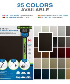 Alternative view of Pelle Patch - Car Leather Repair Kit Black - 25 Colors Available - Original 8x11 - Dark Brown Medium 8-inch x 11-inch Brown Dark